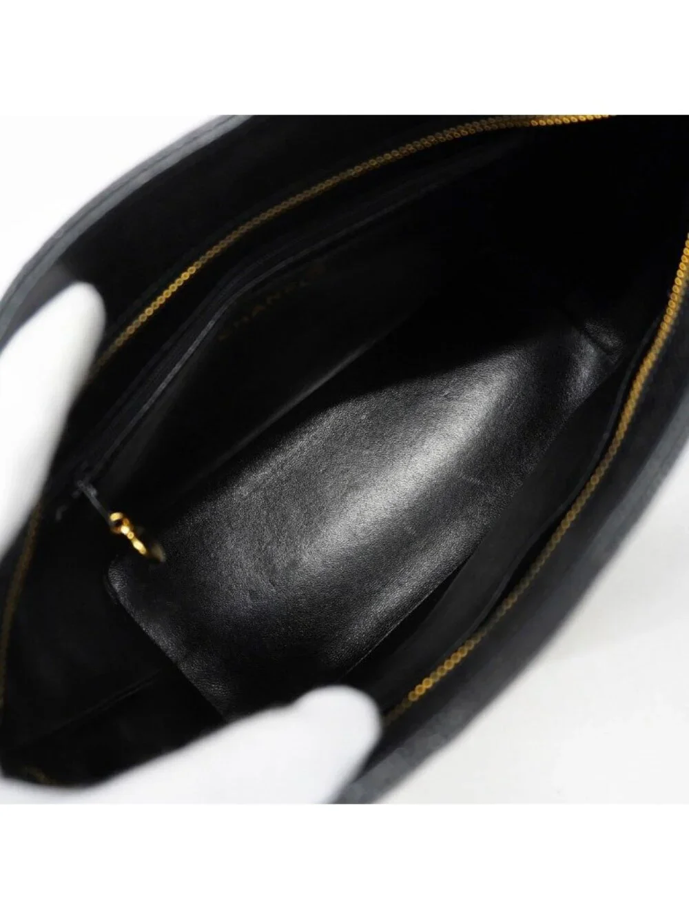 Chanel Tote Reissue Caviar Leather Black Gold